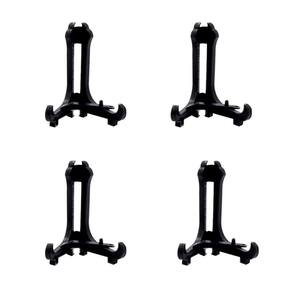 Kit Com 4 Suporte Preto Pequeno Decorativo 7Cm Altura