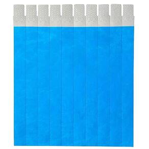 Pulseira de identificação tyvek azul com 50 unidades Singularis
