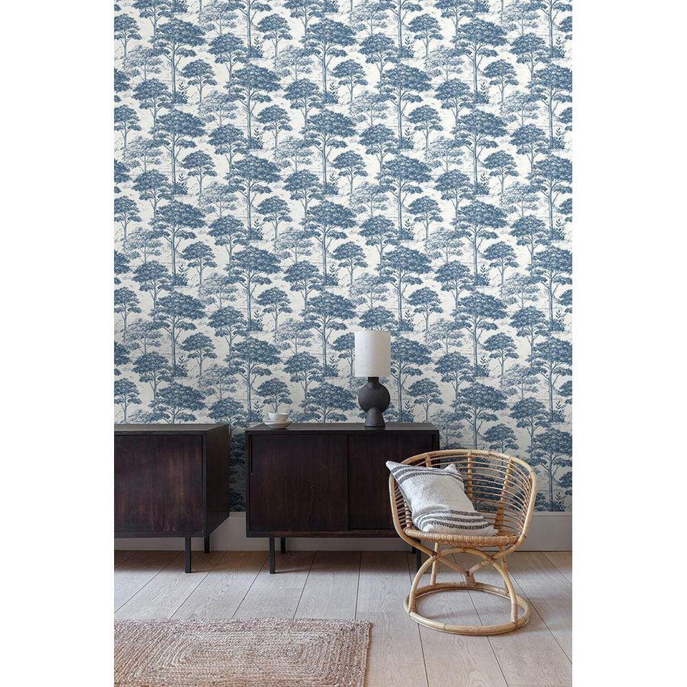 Papel de Parede Maison Paisagens Azul - 10m x 0.53m