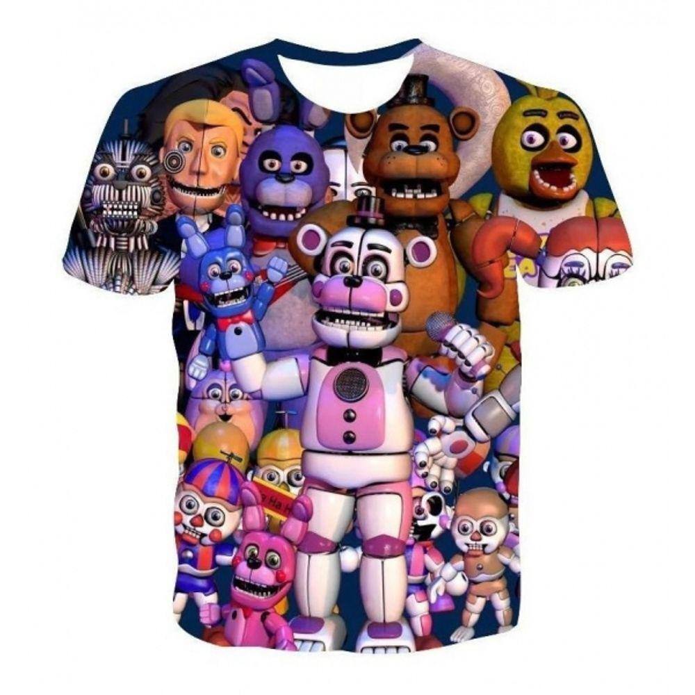 Camiseta Infantil Five Night´s at Freddy Security Breach