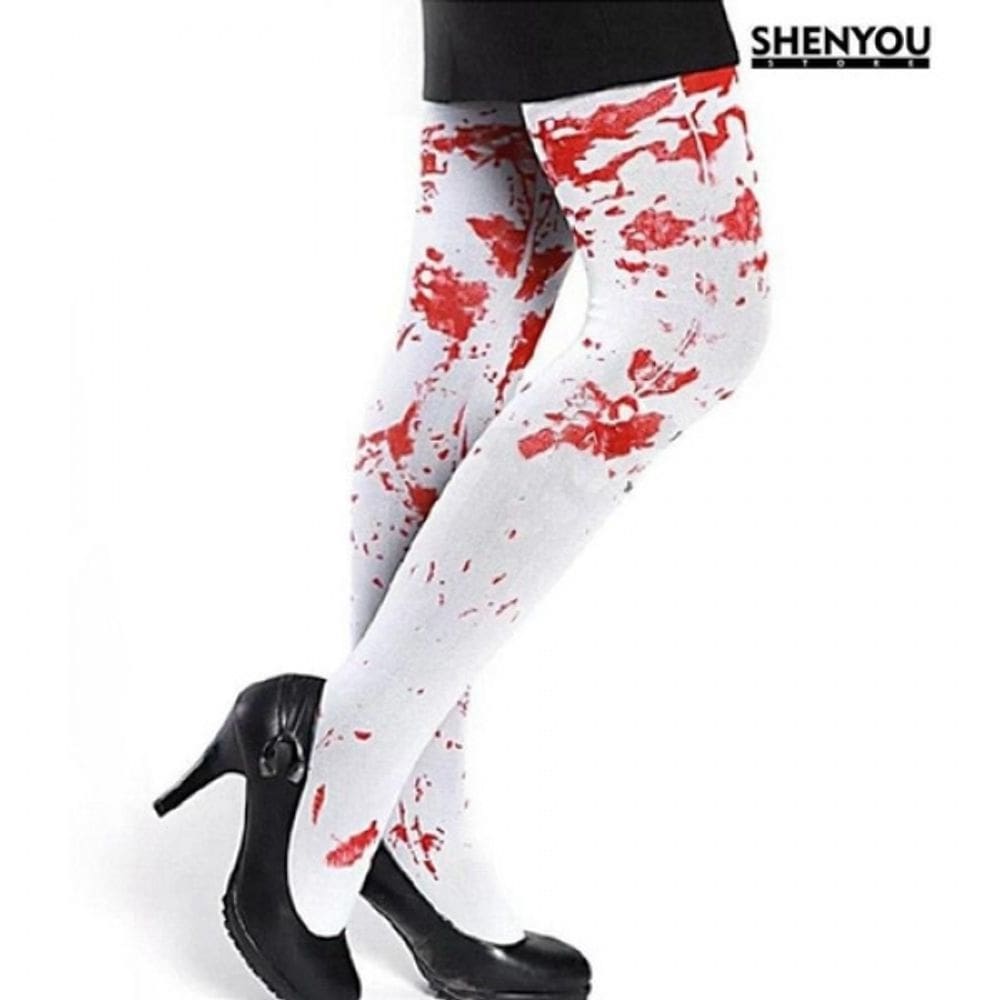 Meias Brancas Com Manchas De Sangue