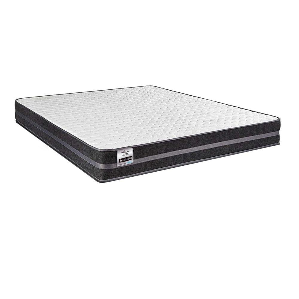 Colchão Casal Inducol Mola Superlastic Bogotá 30x138x188cm Preto/Branco