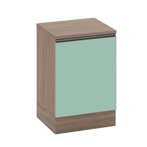 Balcão com Tampo 58cm 1 Porta Etina Carvalho Oak/Menta