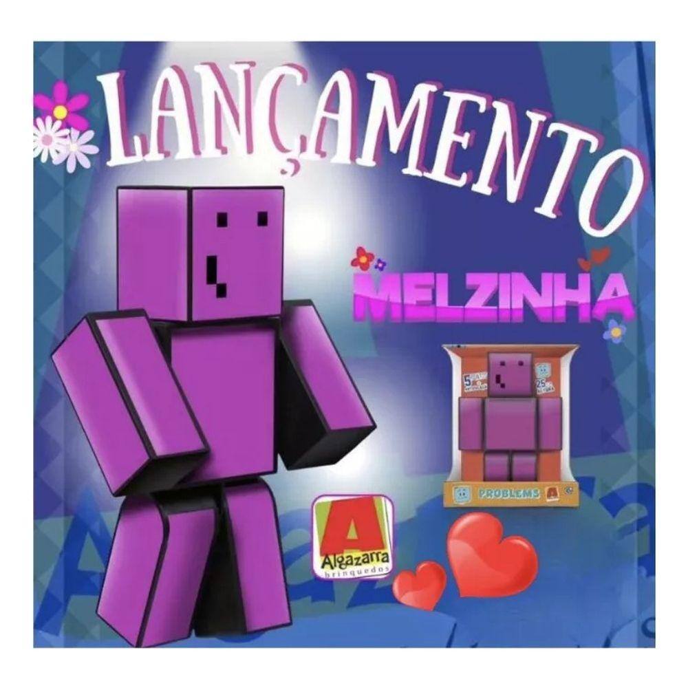 Bonecos Melzinha + Mel 35cm Turma Do Problems Minecraft