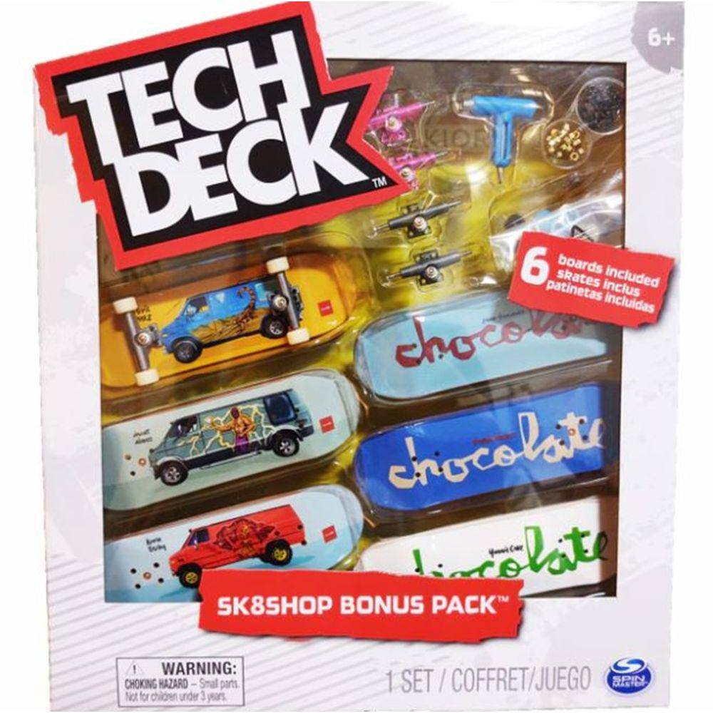 Tech Deck Pack com 8 Skates de Dedo Aniversário de 25 Anos - Lojas