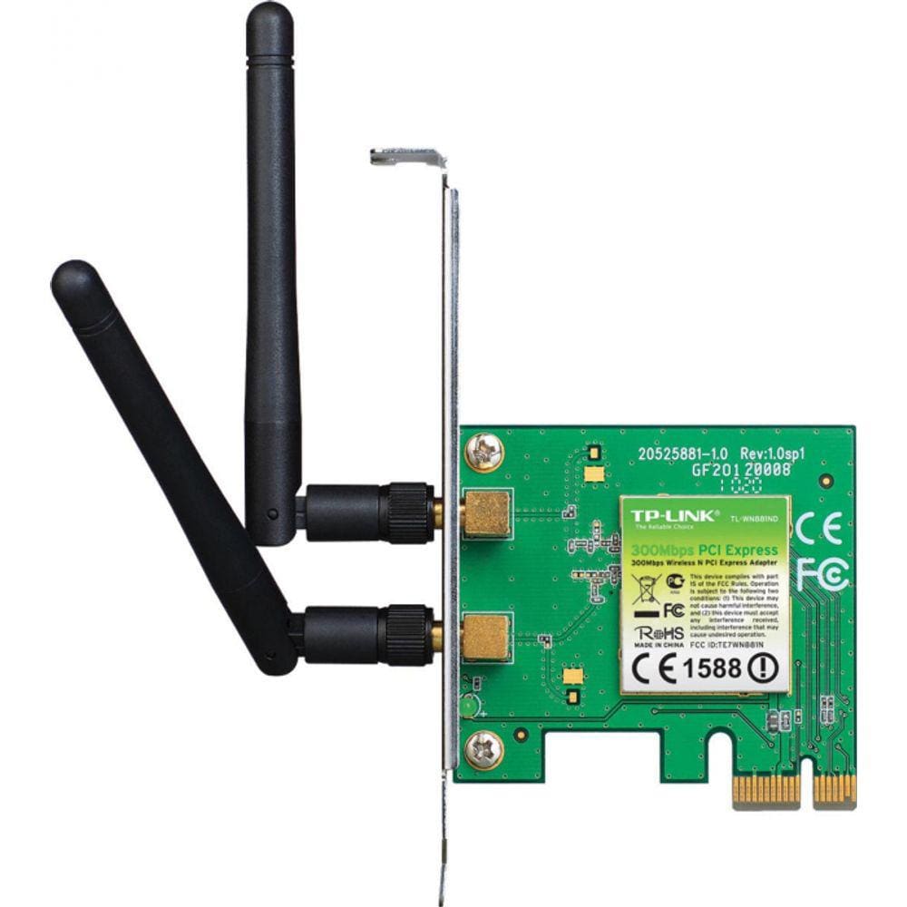 Placa De Rede Wireless Pci-E 300Mbps Tl-Wn881nd