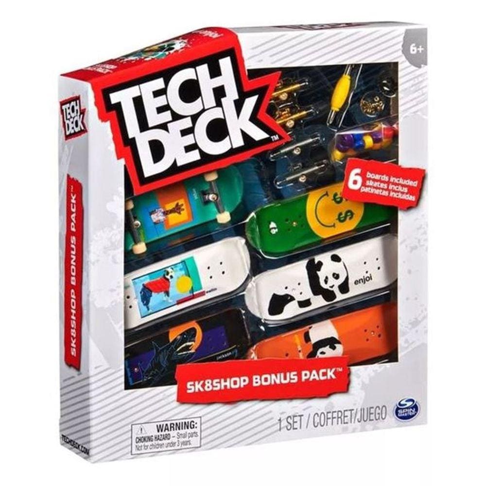 Tech Deck Pack com 8 Skates de Dedo Aniversário de 25 Anos - Lojas