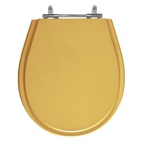 Assento Laqueado Avalon Amendoa (Caramelo) Tampa para Vaso Ideal Standard em Mdf