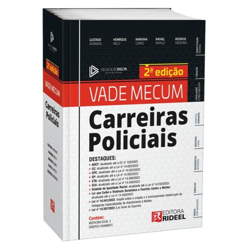 Vade Mecum Carreiras Policiais - Dedicação Delta 2ª Edição 2023