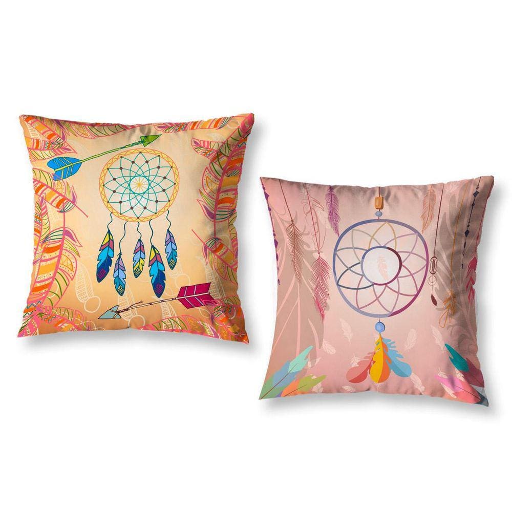 Kit 2 Capas De Almofada 40Cm X 40Cm Estampadas Sonhos