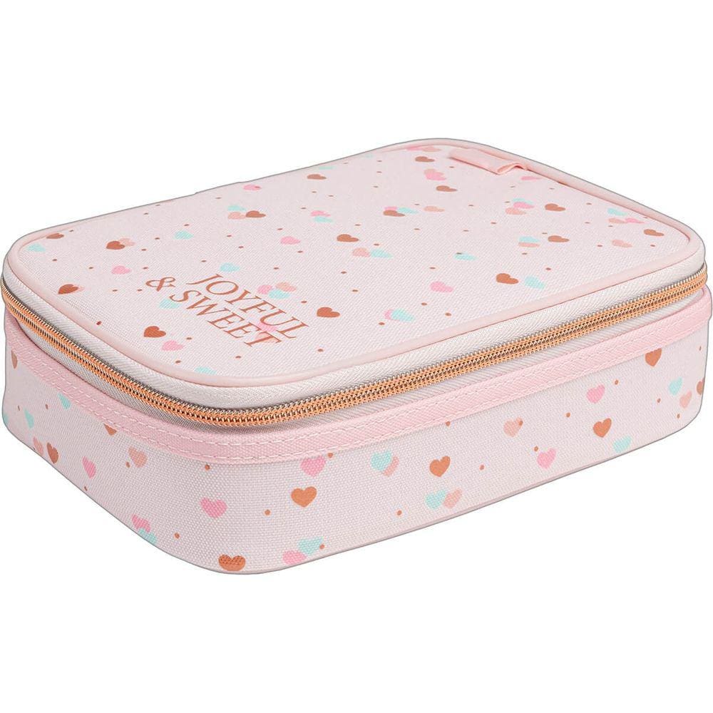 Estojo Box Académie Coração Metalizado Tilibra Ref 38978