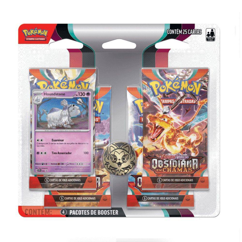 Jogo de Cartas Pokemon Pack Sol e Lua, Copag, Multicor