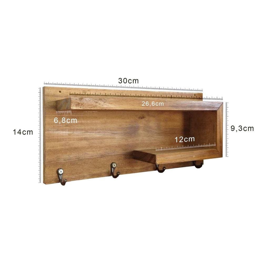 Porta Chaves De 15Mm Em Pinus: Elegância E Resistência