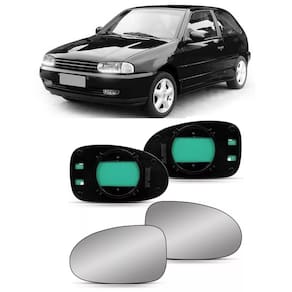 Lente Base Retrovisor Gol Bola Parati Saveiro G2 Par