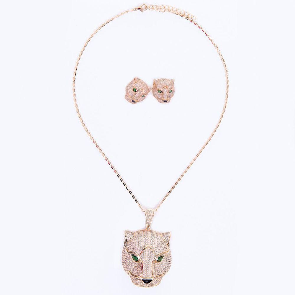 Conjunto Pantera com Microzircônias Cristais