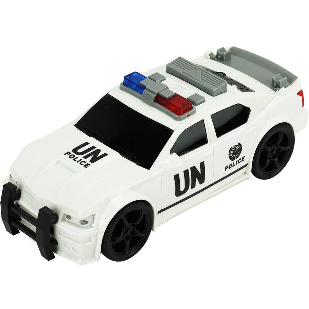 Brinquedo Carrinho de Policia com Luzes e Sons de Sirene Botões - Shiny  Toys 000431