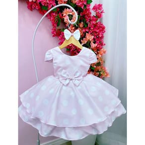 Kit Roupa Boneca Reborn 46/56Cm 6 Itens Vestido Poá Casinha