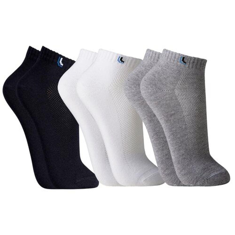 Kit 3 Pares Meias Feminina Lupo Cano Curto Algodão 03225