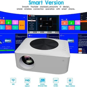 Projetor Yt 400 Hd Mini 4K Portátil 3000 Lumens 1080P