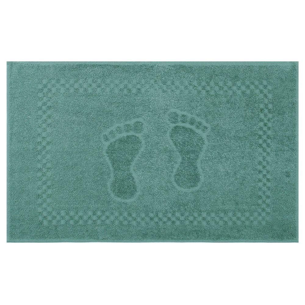 Toalha de Piso Pezinho 100% Algodão 45x68cm Appel Verde Inglês