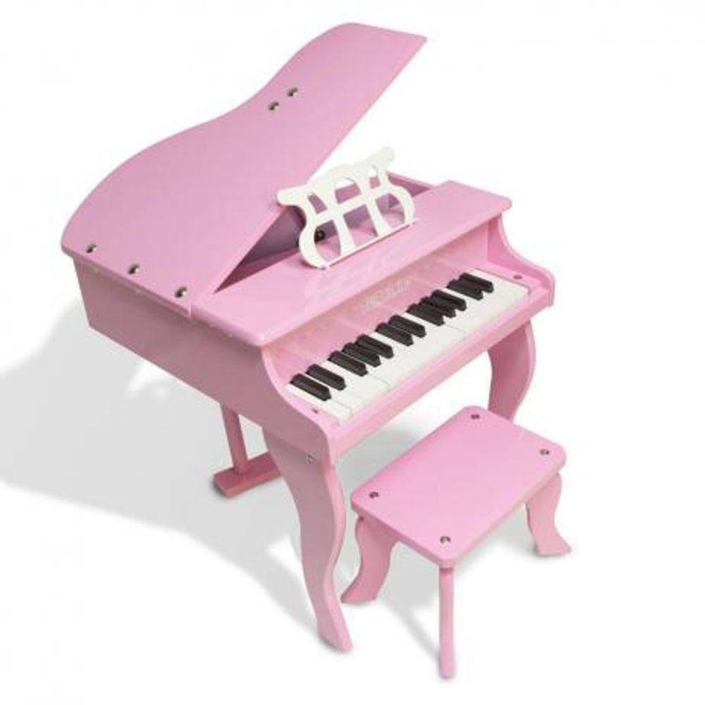 Piano Infantil Médio Rosa no Shoptime