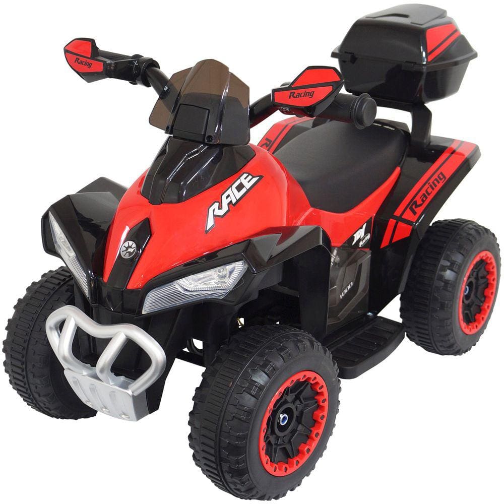 Mini Quadriciclo Moto Elétrica Criança Infantil Bateria 6V Luz Som Bivolt Brinqway BW-129