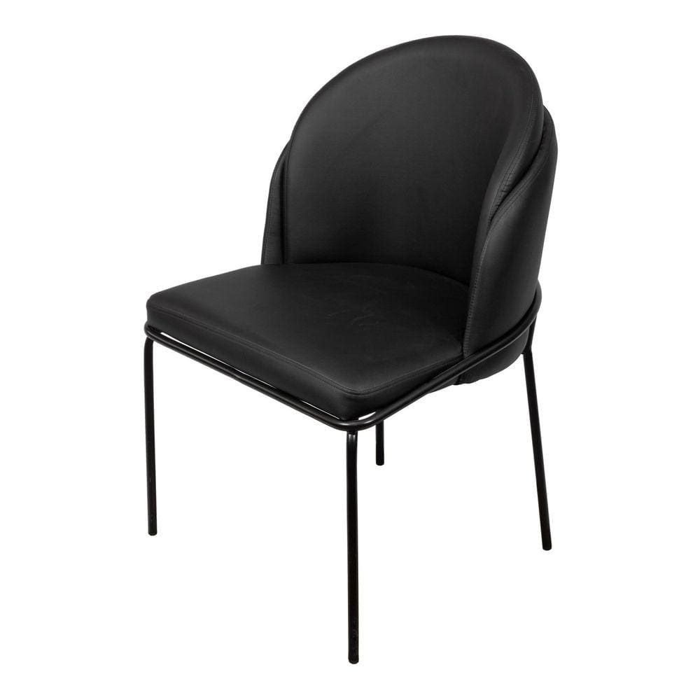 Cadeira Denali Espuma Revestida em PU Base em Aço Pintado OR Design Preto