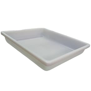BANDEJA AÇOUGUE PEAD NATURAL 18L 60x10x40CM BAIXA MOD.178