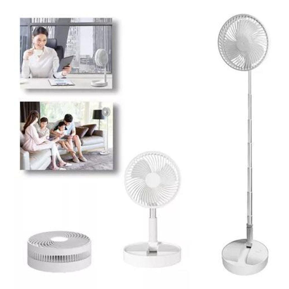Ventilador Telescópico Portátil Silencioso Retrátil Dobrável