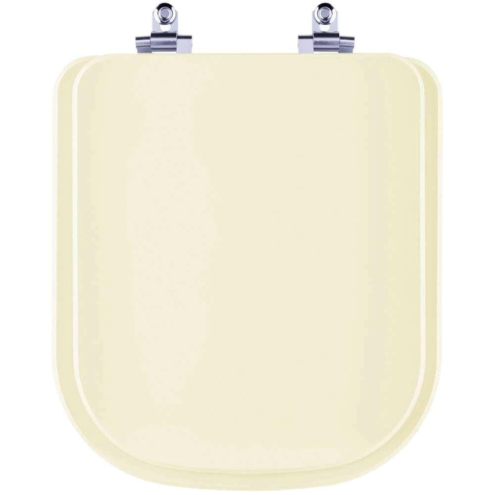 Assento Sanitário Laqueado Soft Close Axis Creme (Bege) para vaso Deca
