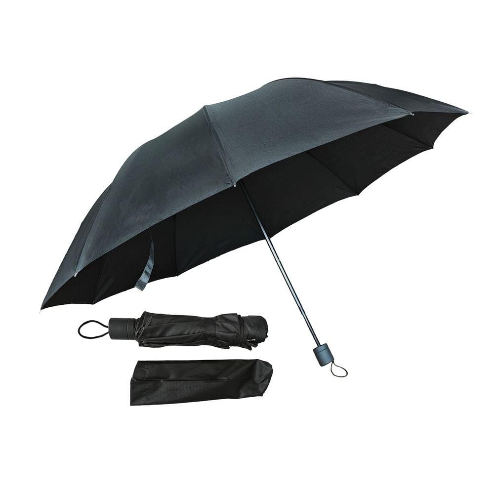 Guarda Chuva Grande Preto Reforçado Contra Vento De Bolsa