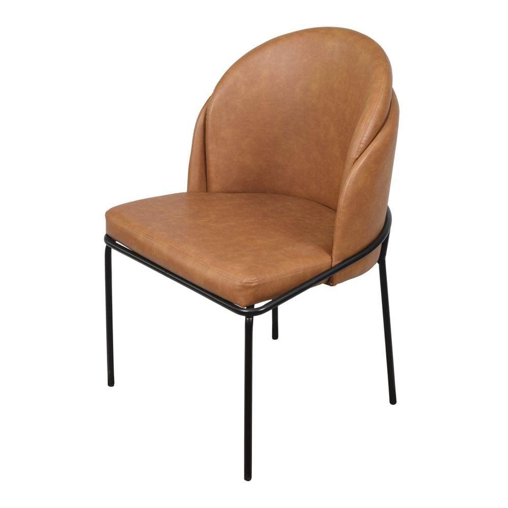 Cadeira Denali Espuma Revestida em PU Base em Aço Pintado OR Design Caramelo