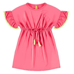 Saída de Praia Infantil Proteção UV Pink Flúor Up Baby