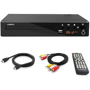 Reprodutor de DVD HD Multirregional com Saída HDMI e AV e Entrada USB 2.0 e Microfone - Design Compacto