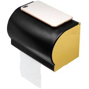 Suporte Porta Papel Higiênico Banheiro C/ Base Dupla Fixação