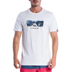 Camiseta Quiksilver Postcard Plus Size SM24 Masculina Branco