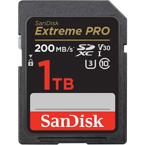 Cartão De Memória Sandisk Extreme Pro Sd Uhs-I 1Tb (200Mb/S)