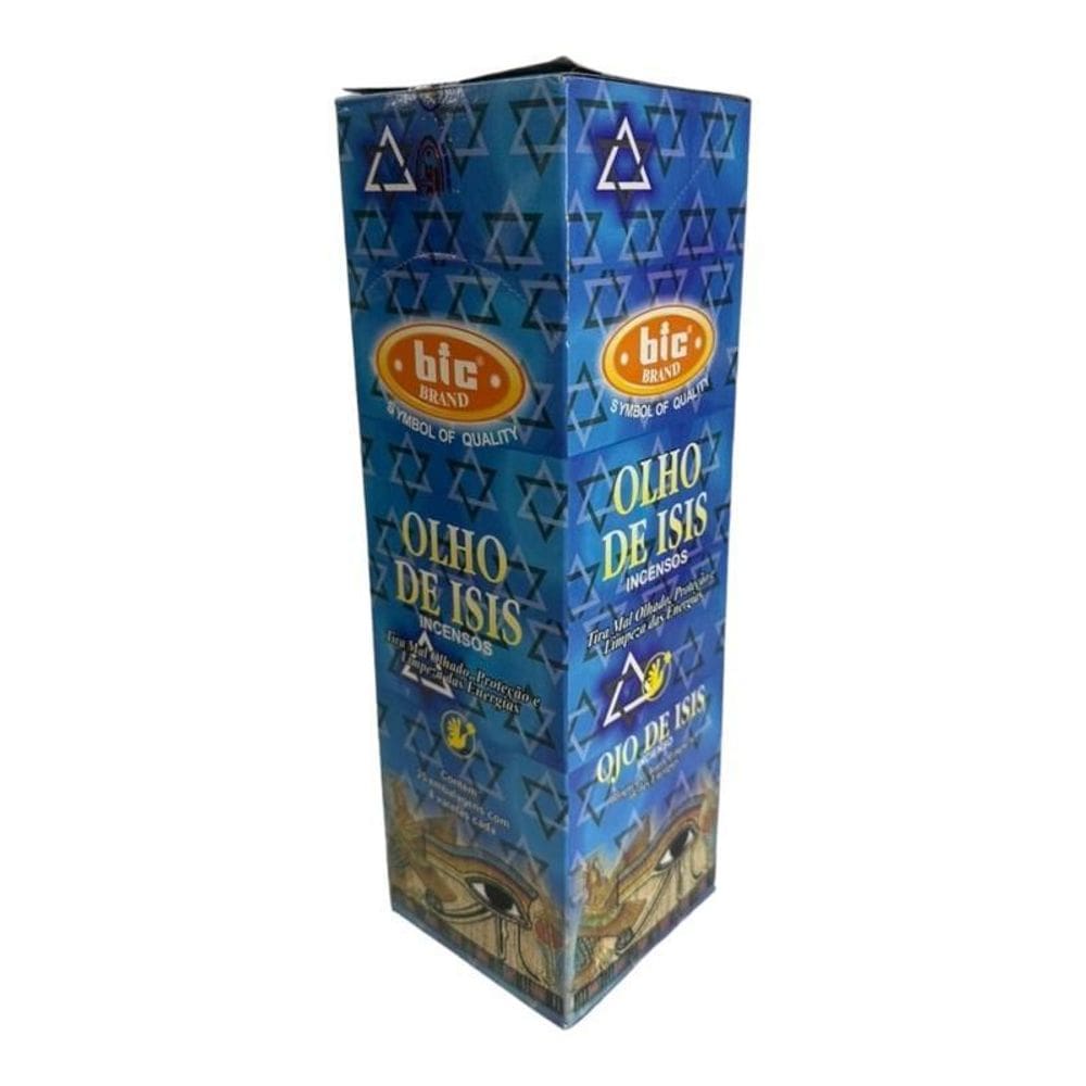 Incenso Indiano Bic Olho De Isis 25 Caixas Com 8 Varetas