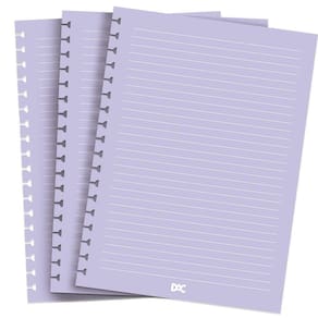 Refil De Folhas Lilás Para Caderno Smart Colegial Dac 4047Re