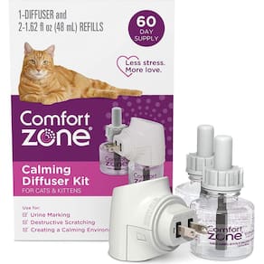 Kit Relaxante para Gatos (1 Difusor + 2 Recargas) - Tranquilidade em Casa