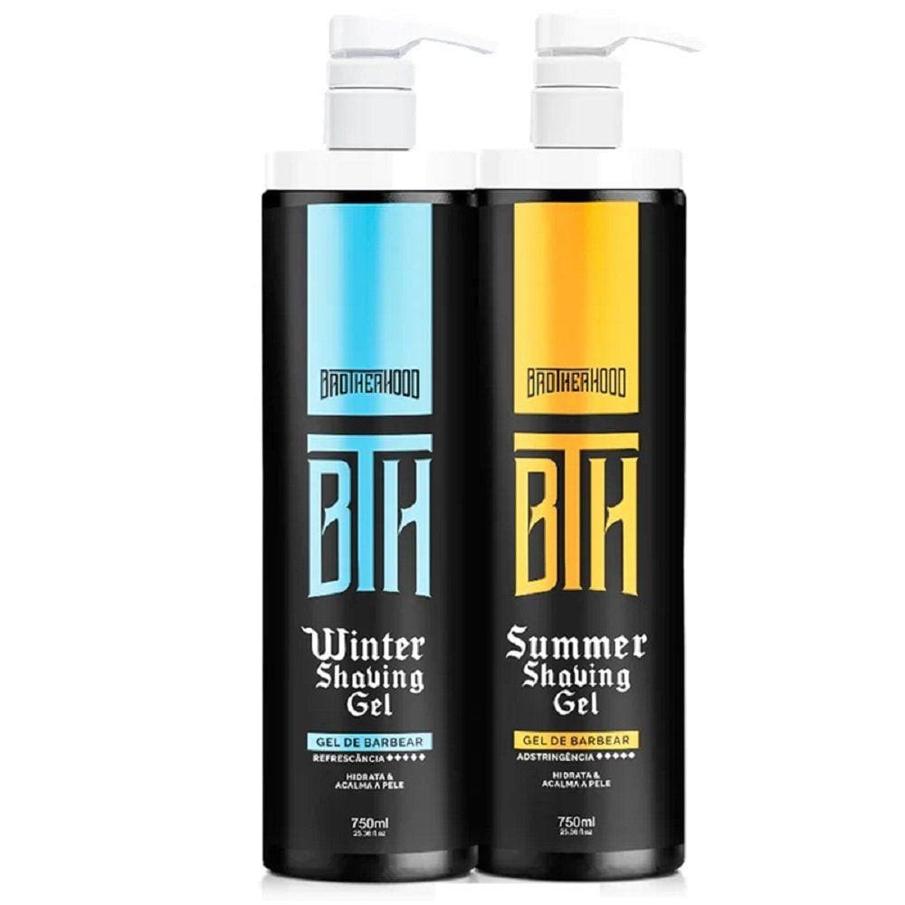 Kit Shaving Gel de Barbear Winter + Shaving Summer BTH 750ml