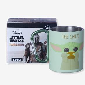 Caneca 300Ml Mosquetão Baby Yoda Star Wars - Zona Criativa