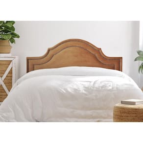 Cabeceira Queen Estofada para Cama Box com Tachas 160x60cm Provençal Luxo Dupla Terracota/Fumê