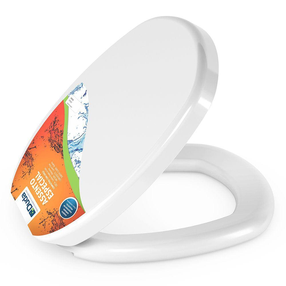 Assento Almofadado Alamo Branco Tampa para Vaso Santa Clara
