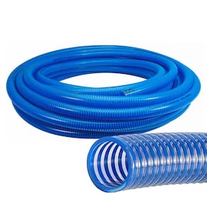 Mangueira 1`` Espiralada Azul Para Sucção
