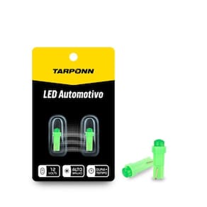 Par Lâmpada Led Painel Pinguinho T5 Verde 12V Tarponn