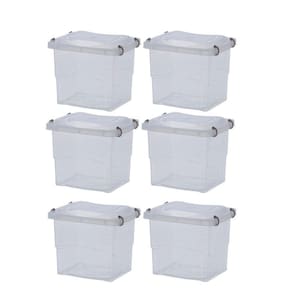 Kit 6 Caixa Organizadora Pratic Box 3 Litros Com Travas