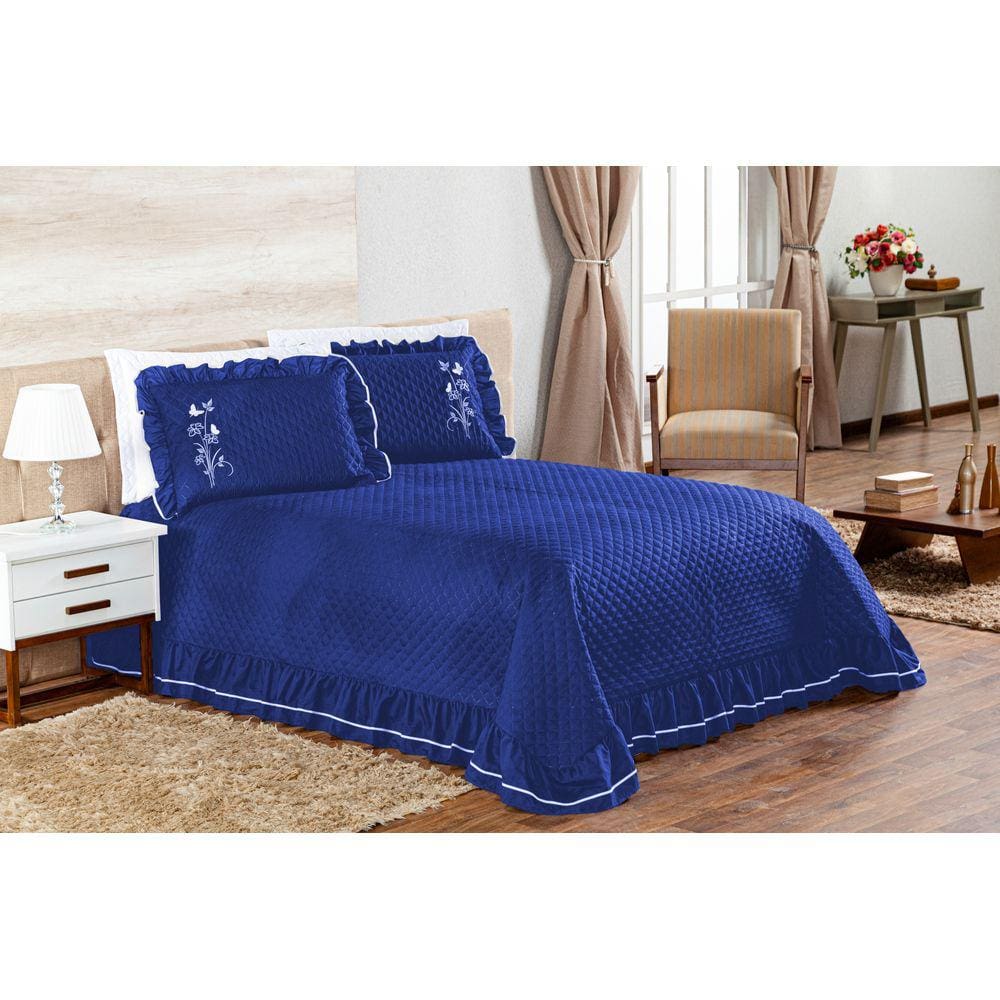 Cobre Leito Ester Queen 3 Peças