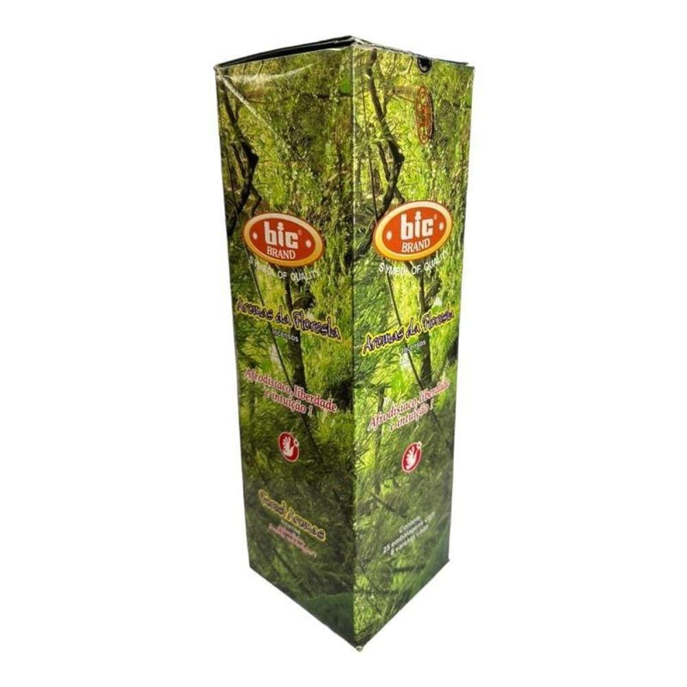 Incenso Indiano Bic Aromas Da Floresta 25 Caixas 8 Varetas