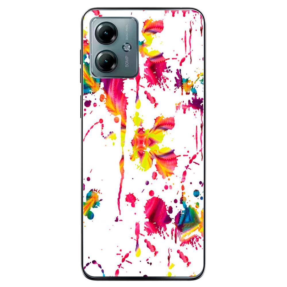 Capa Adesivo Skin205 Verso Para Motorola Moto G14